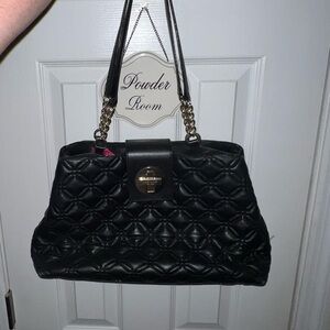 Kate Spade Astor Court Elena Quilted Black Shoulder Bag